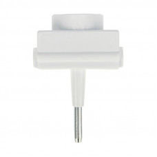 Адаптер сетевой (переходник) с Евро А/F на тонкую вилку С1 «Козья ножка» 10А б/з REXANT