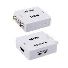 Конвертер HDMI на 3 RCA, пластик, белый REXANT