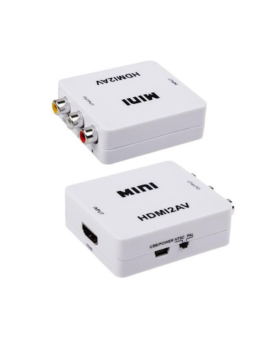 Конвертер HDMI на 3 RCA, пластик, белый REXANT