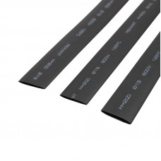 Трубка термоусаживаемая ТУТ нг 19,0/9,5мм, черная, упаковка 10 шт. по 1м REXANT