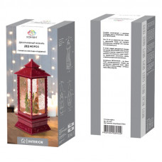 Декоративный LED-фонарь с эффектом снегопада и подсветкой Дед Мороз, теплое белое свечение NEON-NIGHT