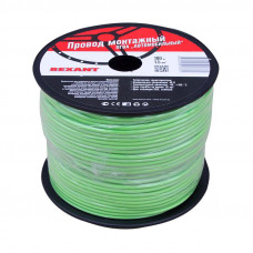 Провод ПГВА 1х1,50мм², зеленый, бухта 100м REXANT
