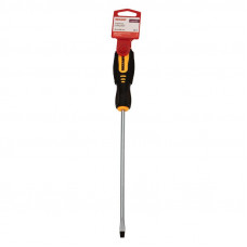 Отвертка шлицевая SL6х200мм, двухкомпонентная рукоятка REXANT