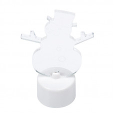 Фигура светодиодная на подставке Снеговик в шляпе 2D, RGB