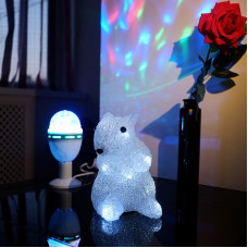 Акриловая светодиодная фигура Белка 17,5х12х18 см, 4,5 В, 3 батарейки AAA (не входят в комплект), 12 светодиодов NEON-NIGHT