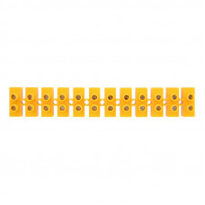 Клеммная винтовая колодка KВ-40 25-40, ток 100 A, полипропилен желтый REXANT (10 шт./уп.)