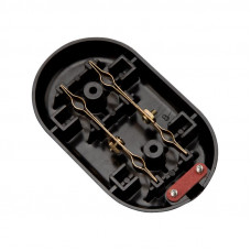 Колодка 2 гнезда карболитовая б/з 16А, черная REXANT