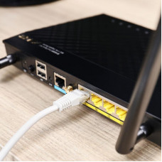 Шнур коммутационный, патч-корд U/UTP RJ45-RJ45, CAT 5e, PVC, серый, 25м REXANT