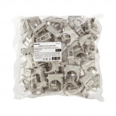 Крепеж-клипса для труб ø25мм, серая (100 шт/уп) REXANT