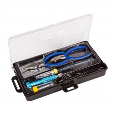 Набор для пайки №16 (USB-паяльник 8Вт, кусачки, тонкогубцы, подставка, припой, отвертка) REXANT