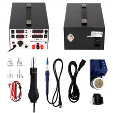 Паяльная станция (паяльник + фен + источн. питания), модель R5000, цифровая, 100-480°C, LED дисплей REXANT