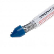 Припой с канифолью, 20г, Ø1мм, (олово 60%, свинец 40%), колба-карандаш REXANT