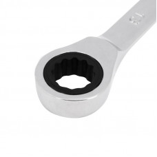 Ключ комбинированный трещоточный 13мм, CrV, зеркальный хром REXANT