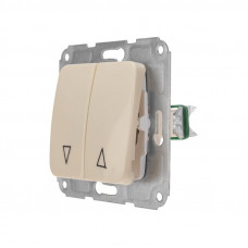 DEA Выключатель для жалюзи 2кл с/у 10А мех. Беж KRANZ