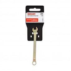 Ключ комбинированный 7мм, желтый цинк REXANT