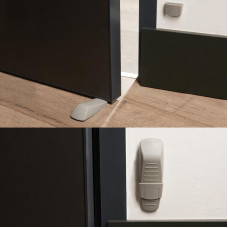 Ограничитель-стоппер для двери, с держателем (2 шт/уп)  HALSA