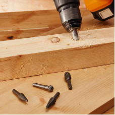 Набор борфрез (шарошек) по дереву, 5 шт KRANZ