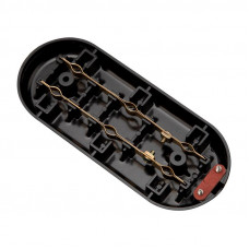 Колодка 3 гнезда карболитовая б/з 16А, черная REXANT