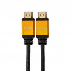 Кабель HDMI - HDMI 2.1, длина 3м, Gold REXANT