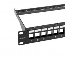 Панель коммутационная наборная 19', 1U, 24 порта, UTP REXANT PRO