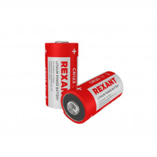Батарейка литиевая CR123, 3В, 1 шт, блистер REXANT