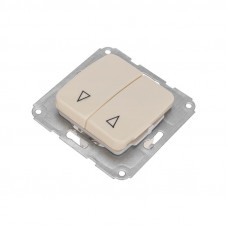 DEA Выключатель для жалюзи 2кл с/у 10А мех. Беж KRANZ