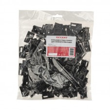 Площадка под стяжку для прямого монтажа, черная (100 шт/уп) REXANT