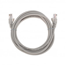 Патч-корд U/UTP, CAT 5e, RJ45-RJ45, 26AWG, LSZH, серый, 3м REXANT