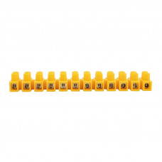 Клеммная винтовая колодка KВ-16 6-16, ток 30 A, полипропилен желтый REXANT (10 шт./уп.)