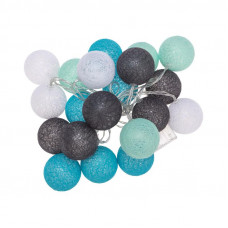 Тайские фонарики Северное сияние 3,5 м, прозрачный ПВХ, 20 LED, теплый белый