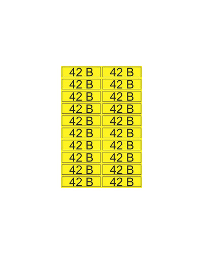 Наклейка знак электробезопасности «42 В» 15х50 мм REXANT (20шт на листе)
