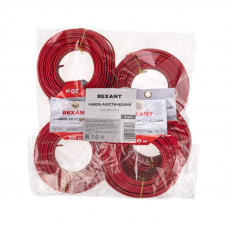 Кабель акустический 2х1,50мм², красно-черный, мини-бухта 20м REXANT