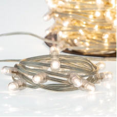 Гирлянда LED Клип-лайт 12 V, прозрачный ПВХ, 150 мм, цвет диодов Теплый белый, Flashing (Белый)