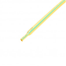 Трубка термоусаживаемая ТУТ нг 6,0/3,0мм, желто-зеленая, упаковка 50 шт. по 1м REXANT