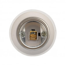 Переходник цокольный Е14-Е27 белый REXANT