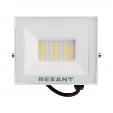 Прожектор светодиодный СДО 50Вт 4000Лм 3000K теплый свет, белый корпус REXANT