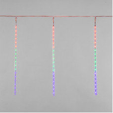 Гирлянда Тающие сосульки светодиодная, 8шт х 50см, шаг 50см, 230 В (с трансформатором) мульти светодиоды