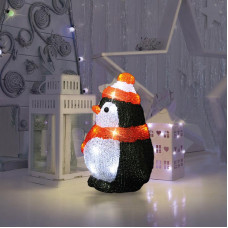 Акриловая светодиодная фигура Пингвиненок 19х14,5х25 см, 20 светодиодов, батарейки 2хAA (не входят в комплект) NEON-NIGHT