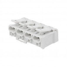 Клемма пружинная соединительная КСП 4-полюсная с монтажными ножками (50 шт./уп.) REXANT