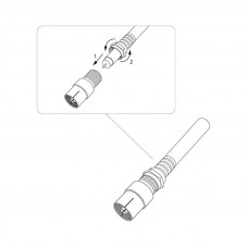 Переходник гнездо F – гнездо TV REXANT