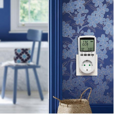 Ваттметр с подсветкой RX-11 вертикальный 2х тарифный 16А REXANT