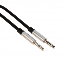 Аудиокабель AUX 3,5мм, 1м, черный REXANT