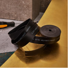 Термоусаживаемая лента с клеевым слоем 25х1,0 мм, черная, ролик 5м, ТЛ-1,0 REXANT