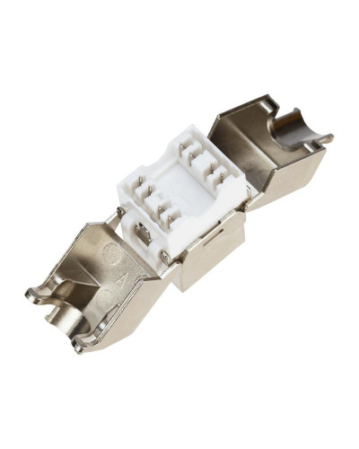 Модуль Keystone Jack RJ-45(8P8C), FTP экранированный, CAT 6, тип 180 градусов, самозажимной REXANT PRO