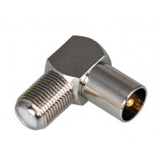 Переходник угловой гнездо F – штекер TV REXANT