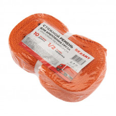 Ремень стяжной для груза, багажный, с крюками и храповым механизмом, 10х0,038м REXANT