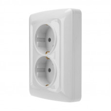 DEA Розетка 2-ая с/з с/у 16А Бел KRANZ