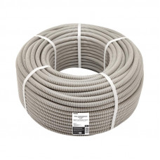 Труба гофрированная из ПВХ, с зондом, Ø16мм (бухта 50 м/уп) REXANT