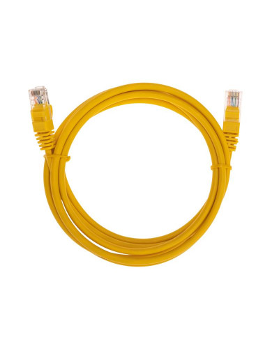 Патч-корд U/UTP, CAT 5e, RJ45-RJ45, 26AWG, LSZH, желтый, 2м REXANT