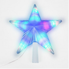Фигура светодиодная Звезда на елку цвет: RGB, 31 LED, 22 см